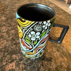 Starbucks Vibrant Artistic Mug by Laolu Senbanjo